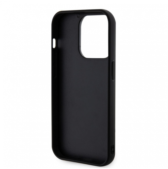 Karl Lagerfeld 3D Gummi Glitter Logo Karl Fodral till iPhone 15 Pro Max Svart