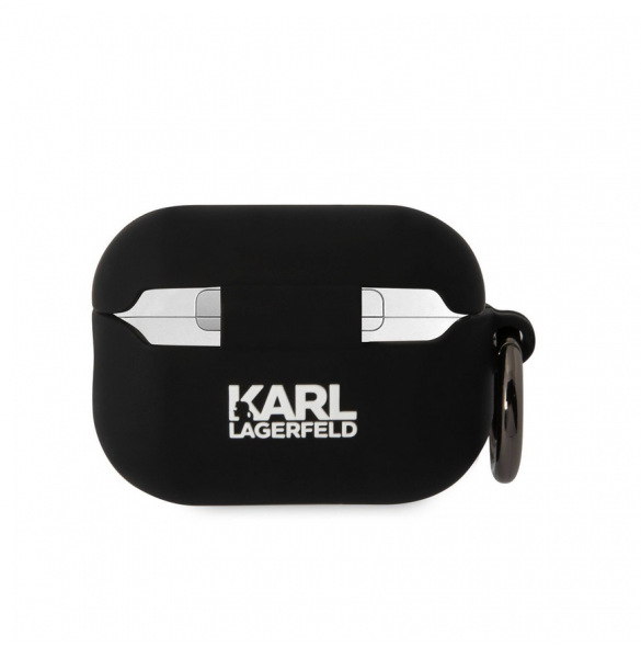 Karl Lagerfeld 3D-logotyp NFT Karl och Choupette silikonfodral för AirPods Pro 2 Black