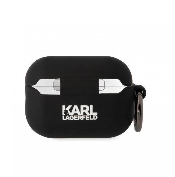 Karl Lagerfeld 3D Logo NFT Choupette Head Silikonfodral för AirPods Pro 2 Svart
