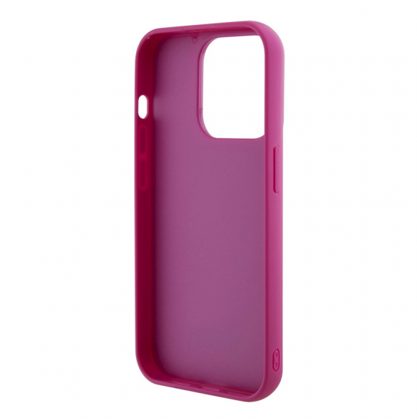 Guess Sequin Script Logofodral för iPhone 15 Pro Max Magenta