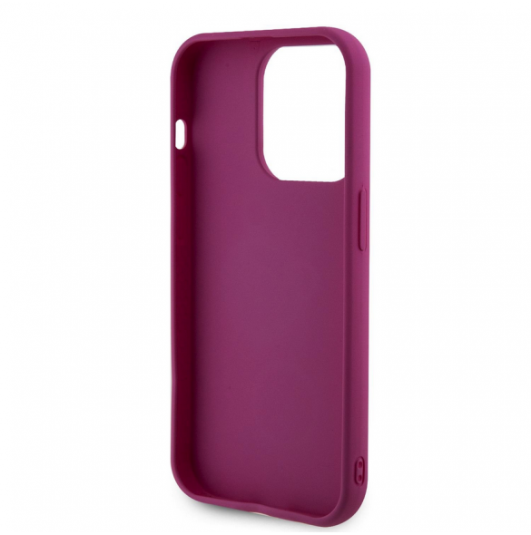Guess Sequin Script Logofodral för iPhone 14 Pro Max Magenta