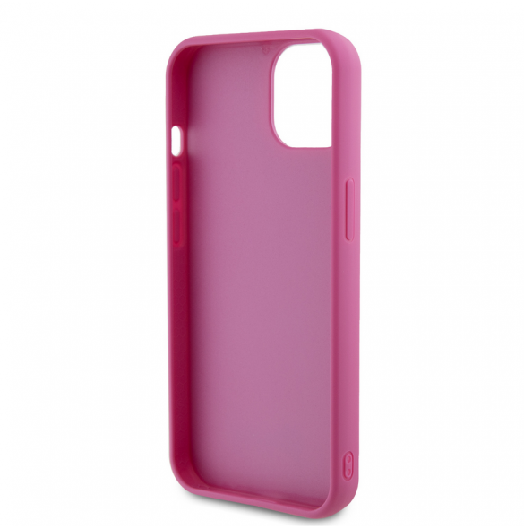 Guess Sequin Script Logofodral för iPhone 13 Magenta