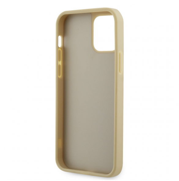 Guess Rhinestones Triangle Metal Logo Fodral för iPhone 12/12 Pro Gold
