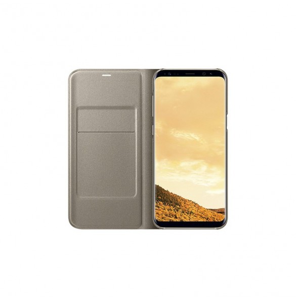 Samsung EF-NG955PFE LED View Cover Vikbart Fodral Till Samsung Galaxy S8 Plus - Guld