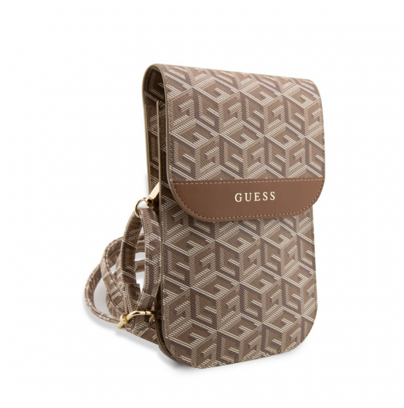 Guess PU G Cube Telefonväska Brun