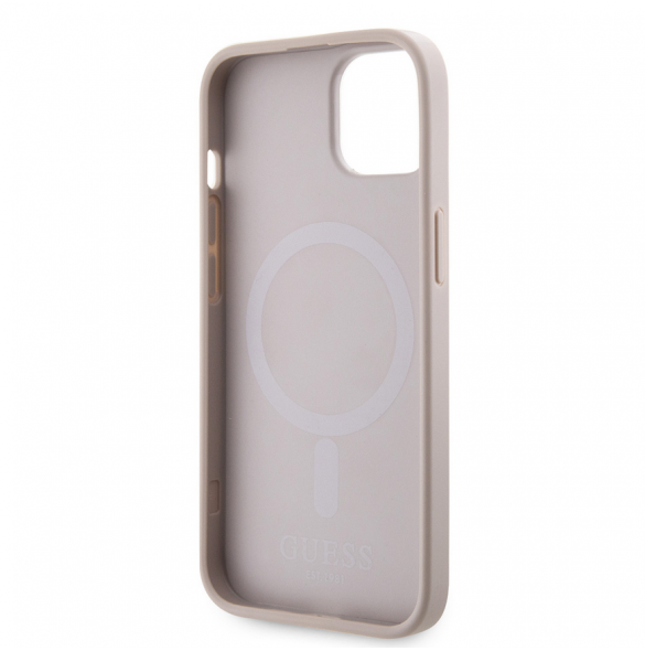 Guess PU G Cube MagSafe Fodral till iPhone 15 Rosa