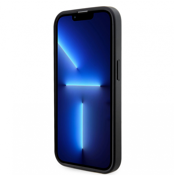 Guess PU G Cube MagSafe Fodral till iPhone 13 Pro Svart