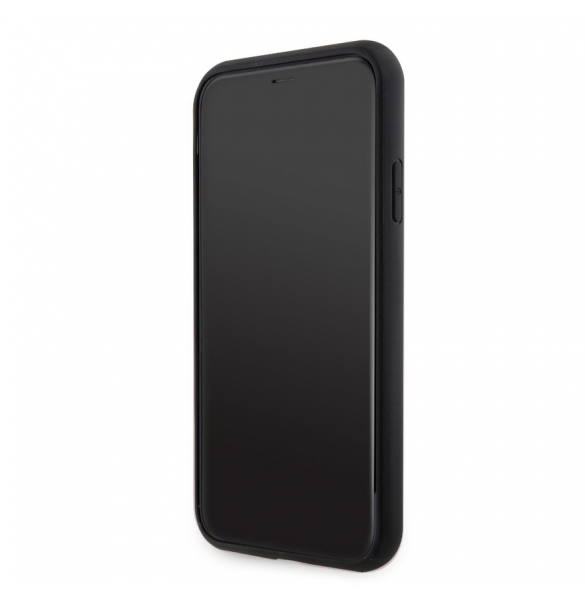 Guess PU G Cube MagSafe Fodral till iPhone 11 Svart