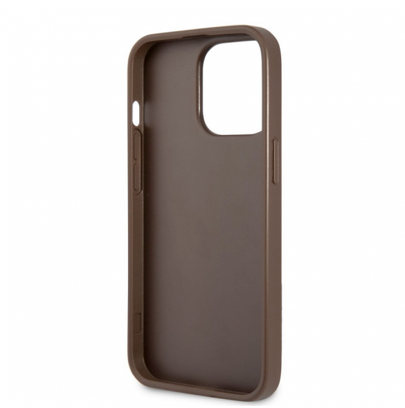 Guess PU 4G Stripe-fodral till iPhone 13 Pro Brown
