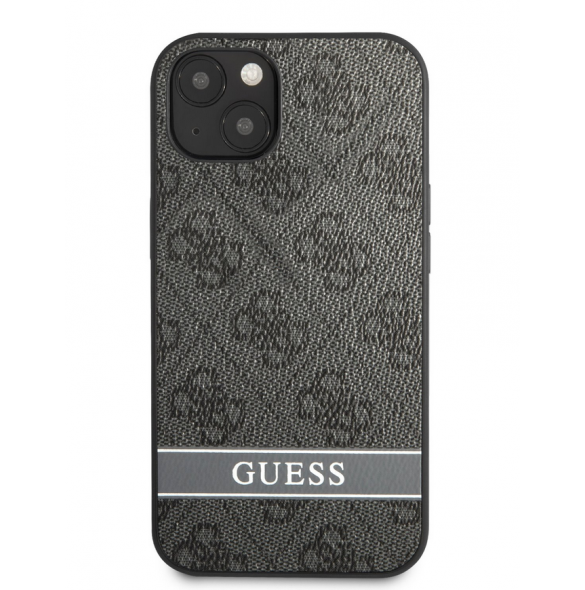 Guess PU 4G Stripe Fodral till iPhone 13 Grå