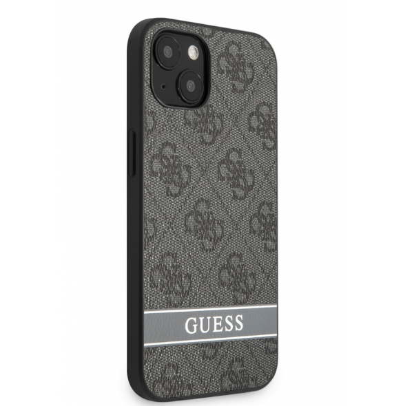 Guess PU 4G Stripe Fodral till iPhone 13 Grå