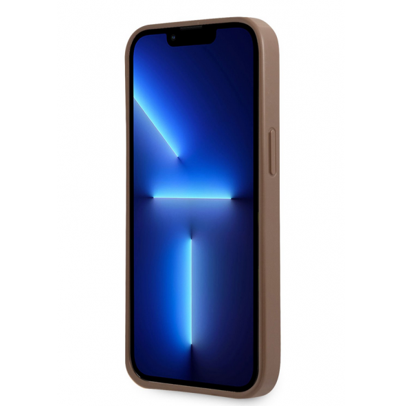 Guess PU 4G Stripe Fodral till iPhone 13 Brun