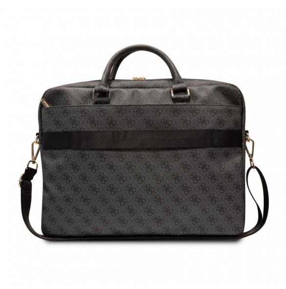Guess PU 4G Printed Stripes datorväska 15/16" Svart