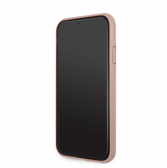 Guess PU 4G Printed Stripe Fodral till iPhone 11 Rosa