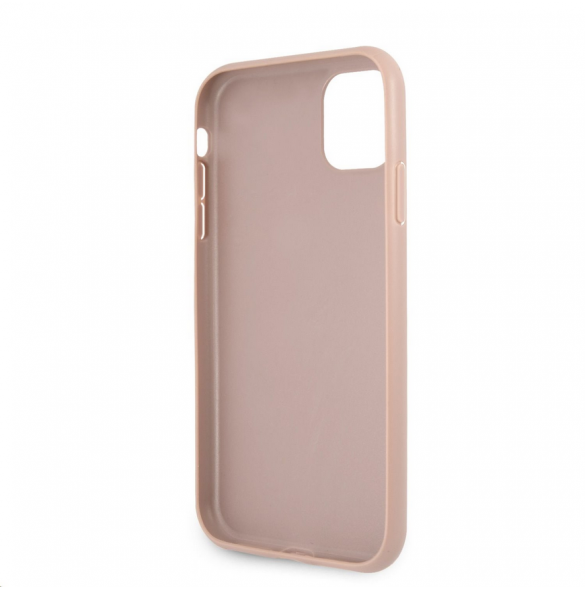 Guess PU 4G Printed Stripe Fodral till iPhone 11 Rosa