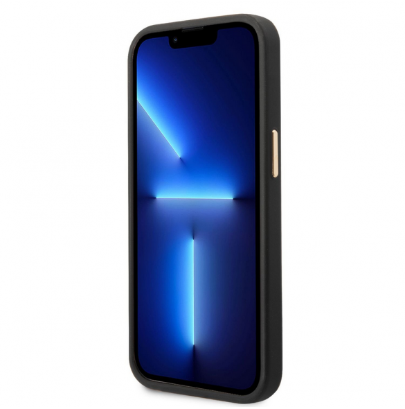 Guess PC/TPU 4G Metal Camera Outline Fodral för iPhone 14 Svart