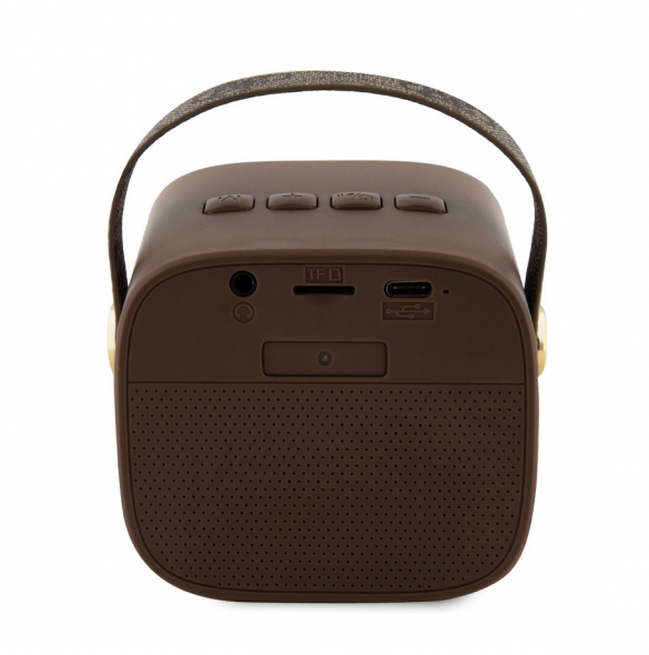 Guess Mini Bluetooth-högtalare PU 4G-rem Brun (skadat paket)