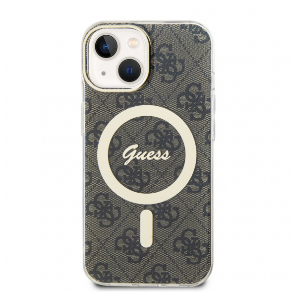 Guess IML 4G MagSafe Fodral för iPhone 15 Brun