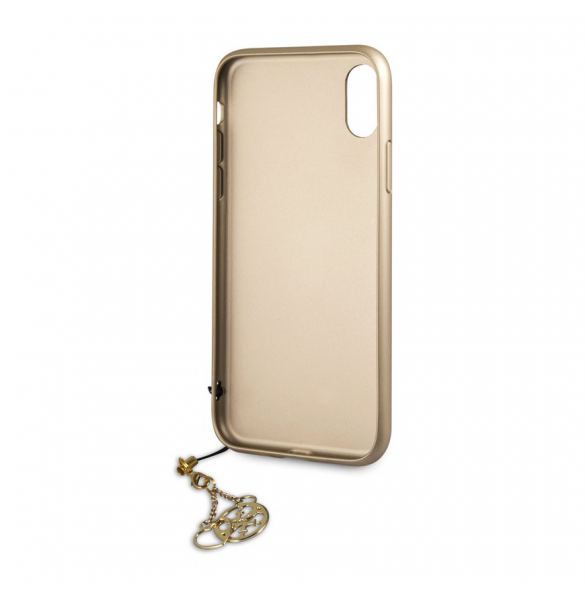 Guess Charms Hard Case 4G Brun till iPhone X /XS