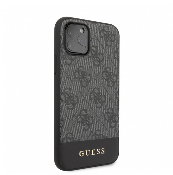 Guess 4G Stripe-fodral till iPhone 11 Pro Grey