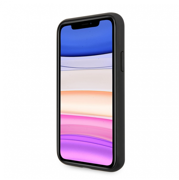 Guess 4G Stripe Fodral till iPhone 11 Grå