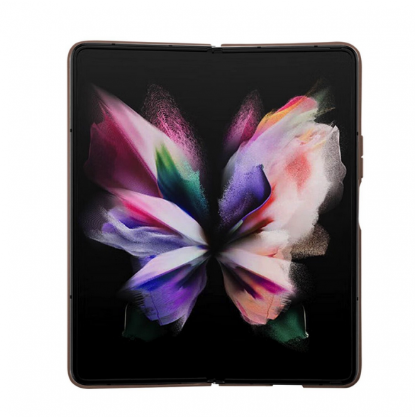 Guess 4G PU Lädertriangelfodral till Samsung Galaxy Z Fold 5 Brun