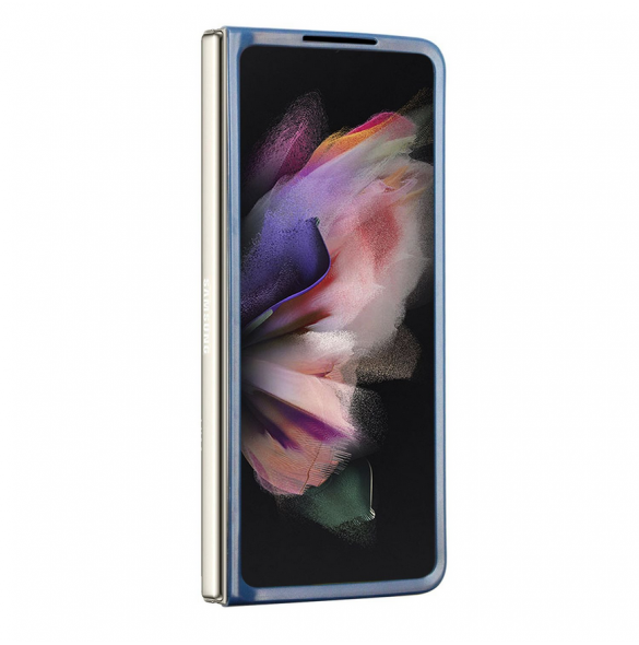 Guess 4G PU Lädertriangelfodral till Samsung Galaxy Z Fold 5 Blue