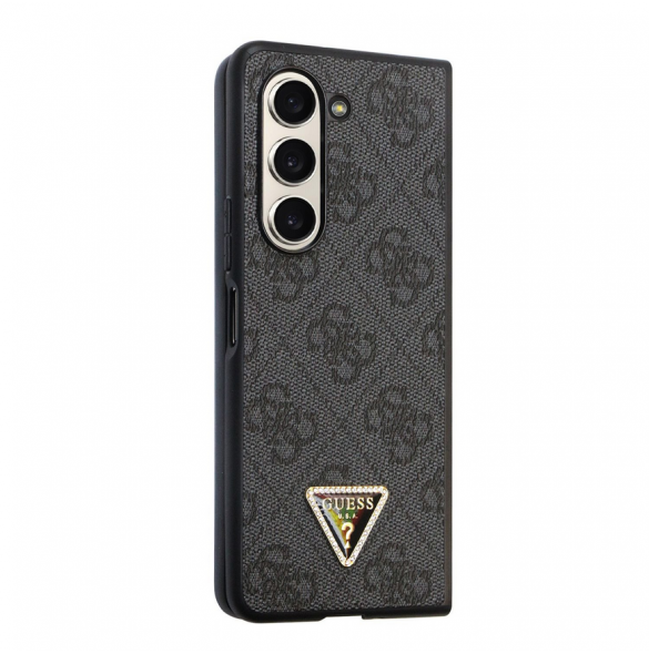 Guess 4G PU Lädertriangelfodral till Samsung Galaxy Z Fold 5 Svart