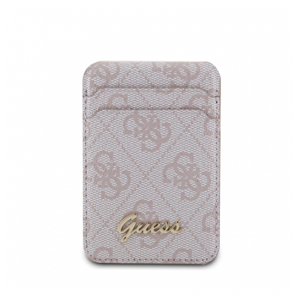 Guess 4G Metal Script MagSafe Cardslot Pink