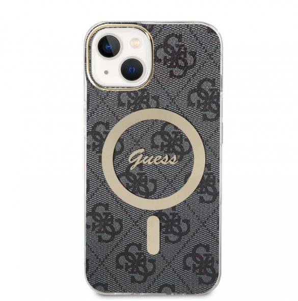 Guess 4G IML MagSafe Fodral för iPhone 14 Svart