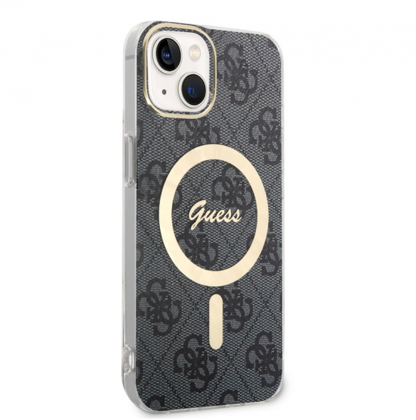Guess 4G IML MagSafe Fodral för iPhone 14 Svart
