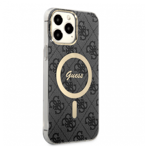 Guess 4G IML MagSafe Fodral för iPhone 13 Pro Max Svart
