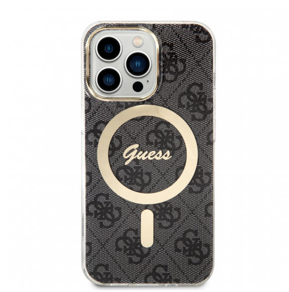 Guess 4G IML MagSafe Fodral för iPhone 13 Pro Svart