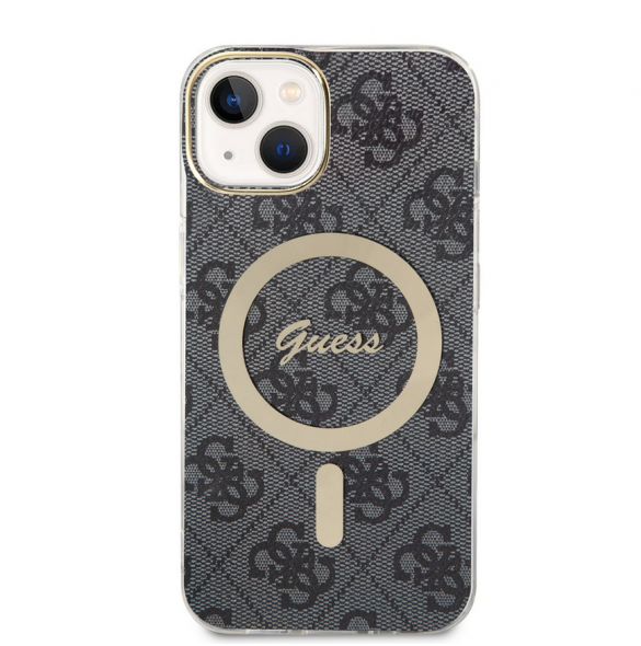 Guess 4G IML MagSafe Fodral för iPhone 13 Svart