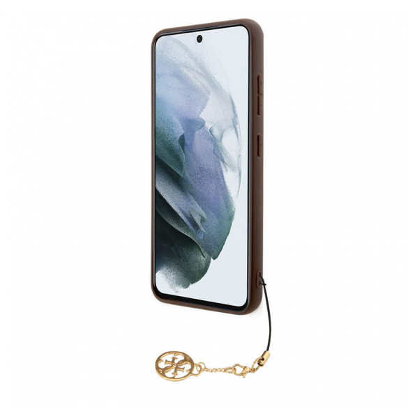 Guess 4G Charms-fodral till Samsung Galaxy S23+ Brun