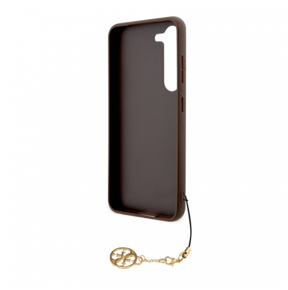 Guess 4G Charms-fodral till Samsung Galaxy S23+ Brun