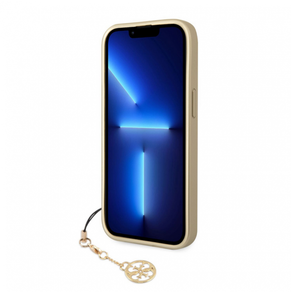 Guess 4G Charms-fodral till iPhone 14 Plus Brun