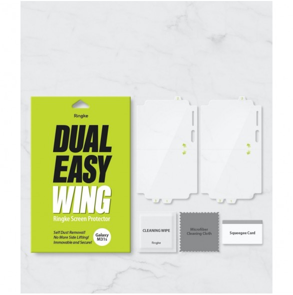 RINGKE DUAL EASY WING FULLSKÄDD SAMSUNG GALAXY M31S - 2 PACK
