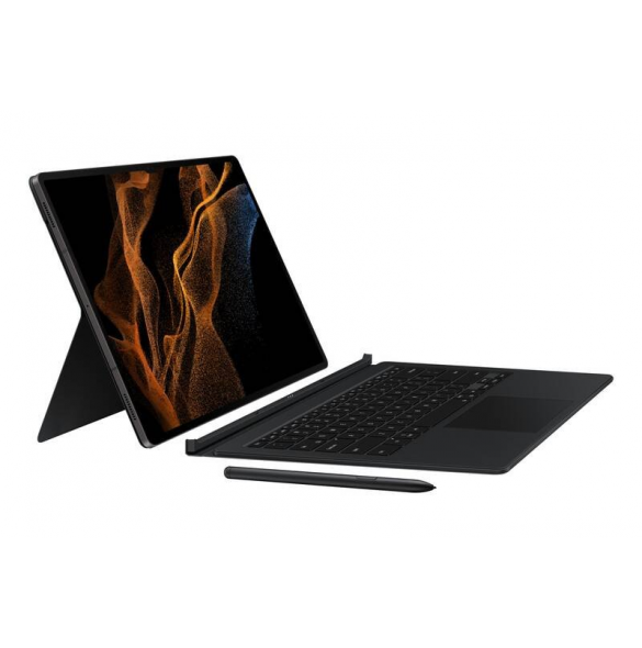 EF-DX900UBE Samsung Book Tangentbordsfodral för Galaxy Tab S8 Ultra