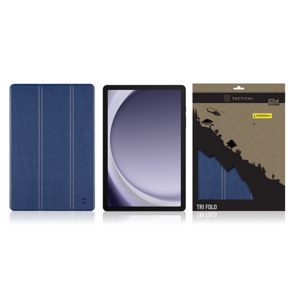 Tactical Book Tri Fold-fodral till Samsung Galaxy TAB A9+ 11" Blå