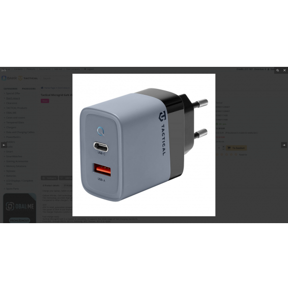 Tactical Microgrid GaN 45W Grå
