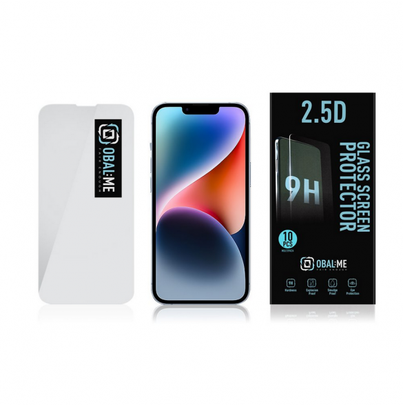 OBAL:ME Multipack 2.5D glasskärmskydd för Apple iPhone 13/13 Pro/14 Klar (10st)