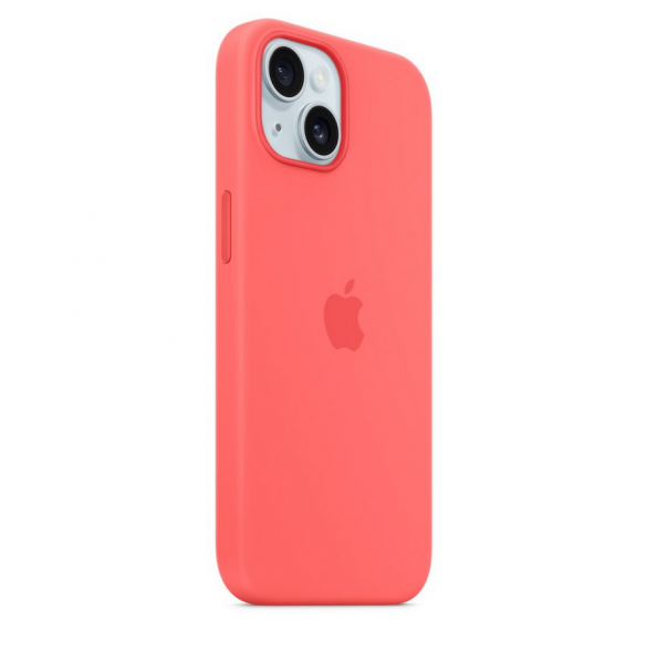 MT0V3ZM/A Apple Silikon Magsafe Skal till iPhone 15 Guava