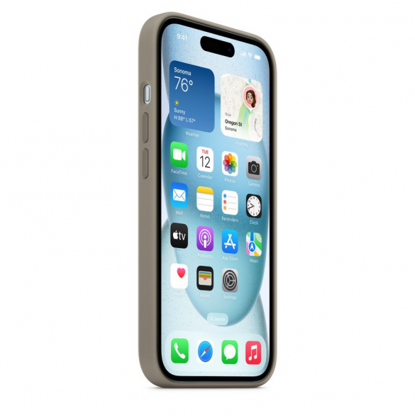 MT0Q3ZM/A Apple Silikon Magsafe Skal för iPhone 15 Clay