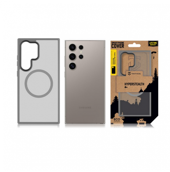 Tactical MagForce Hyperstealth skal till Samsung Galaxy S24 Ultra Light Grey