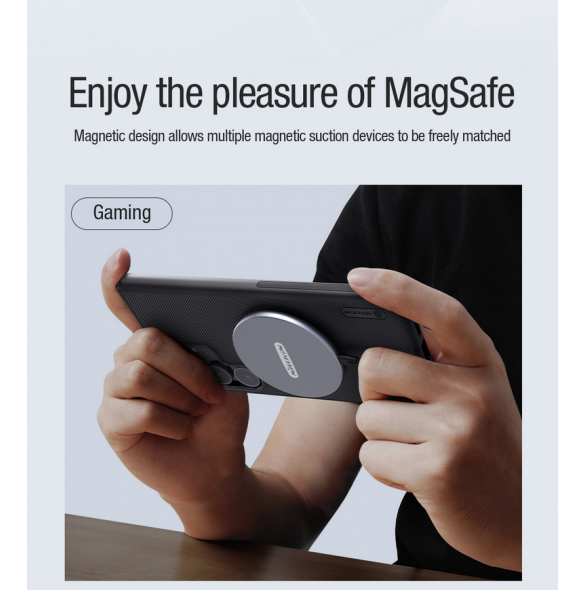 Nillkin Super Frosted PRO magnetiskt bakskal till Samsung Galaxy S24 Ultra Black