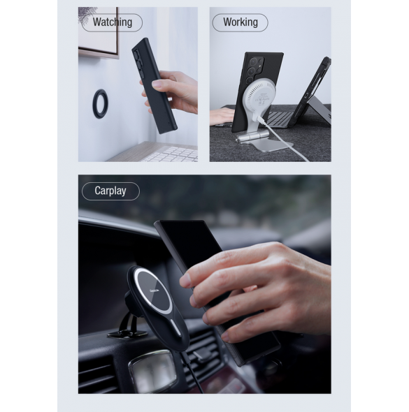 Nillkin Super Frosted PRO magnetiskt bakskal till Samsung Galaxy S24 Ultra Black