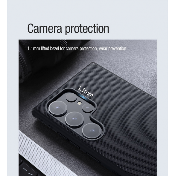Nillkin Super Frosted PRO magnetiskt bakskal till Samsung Galaxy S24 Ultra Black