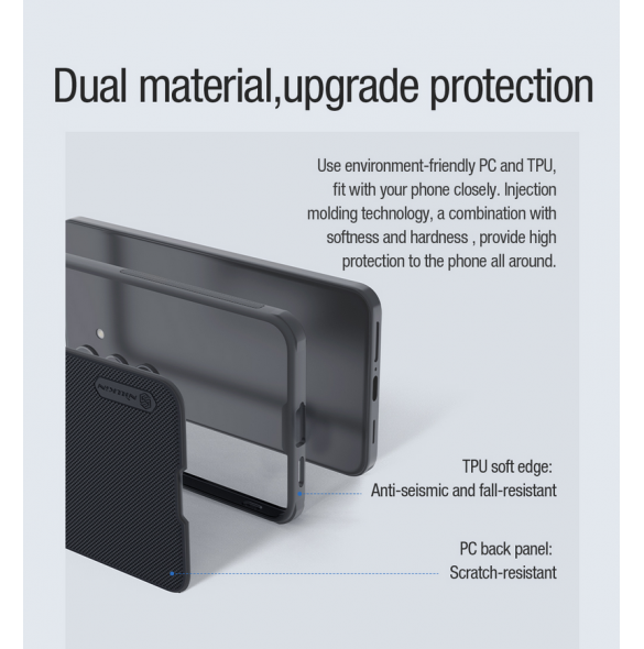 Nillkin Super Frosted PRO magnetiskt bakskal till Samsung Galaxy S24 Svart