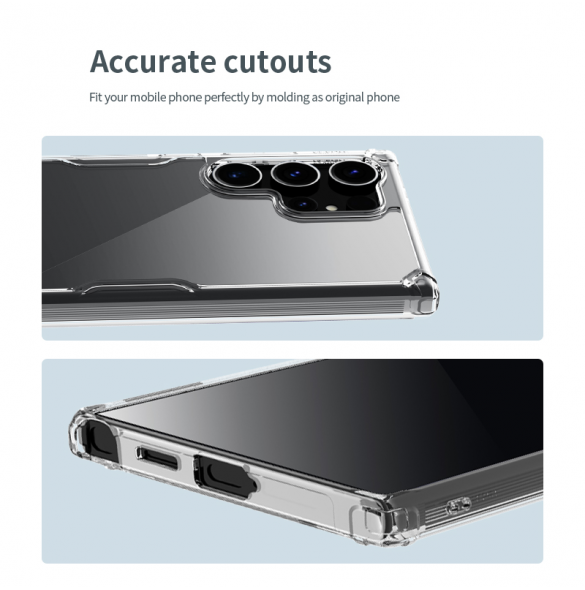 Nillkin Nature TPU PRO skal till Samsung Galaxy S24 Ultra Transparent